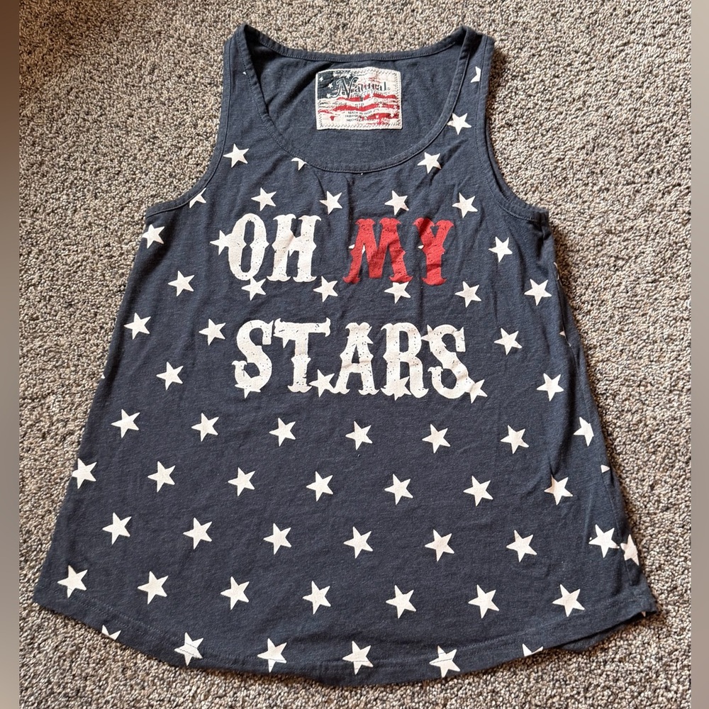 Natural Reflections USA Patriotic Holiday Tank Red, White, Blue